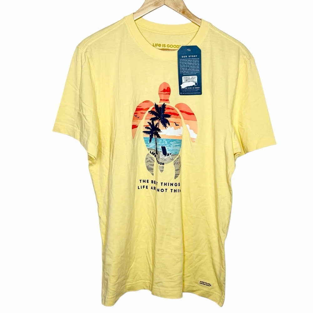 Life Is Good Crusher Tee The Best Things In Life Are Not Things Mens Size M